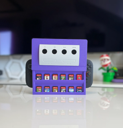 Nintendo Switch 2 GameCube Dock – Retro Inspired Stand with Storage for 12 Games