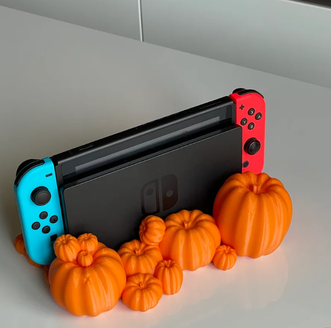 Nintendo Switch 2 , OLED & Classic Pumpkin Patch Display & Game Cartridge Storage Stand