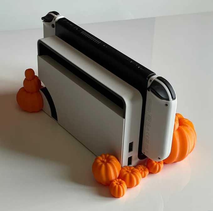 Nintendo Switch 2 , OLED & Classic Pumpkin Patch Display & Game Cartridge Storage Stand
