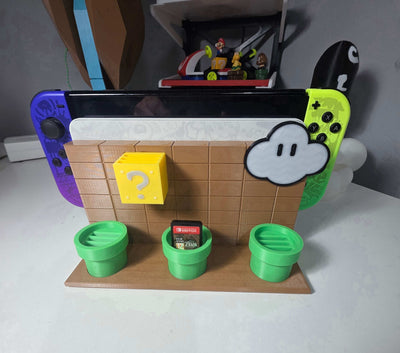 Nintendo Switch Super Mario Dock with 12x Game Slot for Switch and Switch Oled