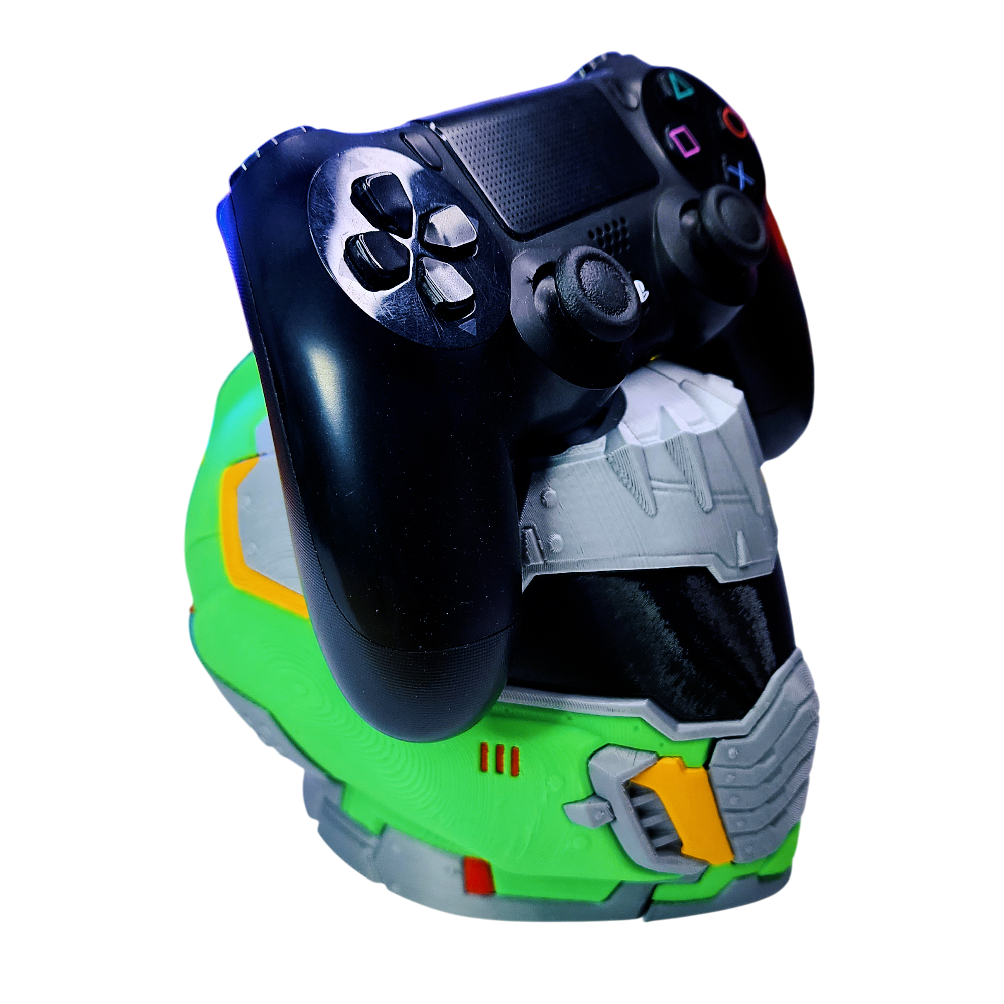 Doom Slayer Helmet Game Controller Stand Collectible Gaming Decor