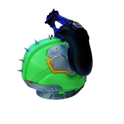 Doom Slayer Helmet Game Controller Stand Collectible Gaming Decor