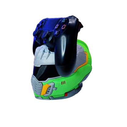 Doom Slayer Helmet Game Controller Stand Collectible Gaming Decor