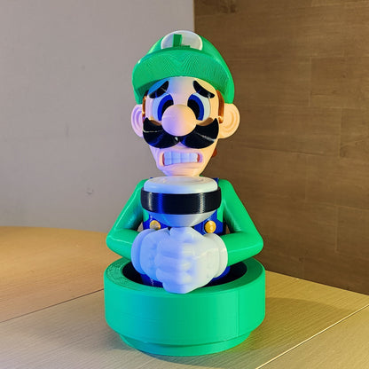 Scared Luigi Lamp , Luigi’s Mansion Light , Nintendo Super Mario Bros Inspired Led Light