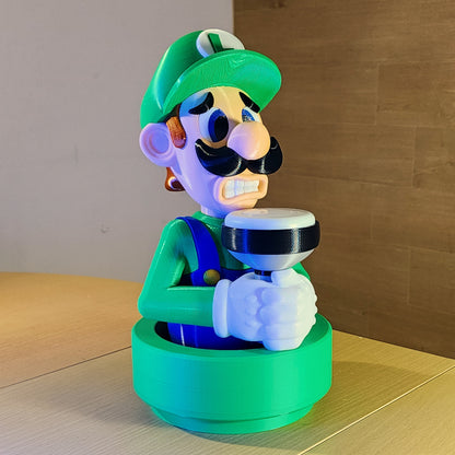 Scared Luigi Lamp , Luigi’s Mansion Light , Nintendo Super Mario Bros Inspired Led Light
