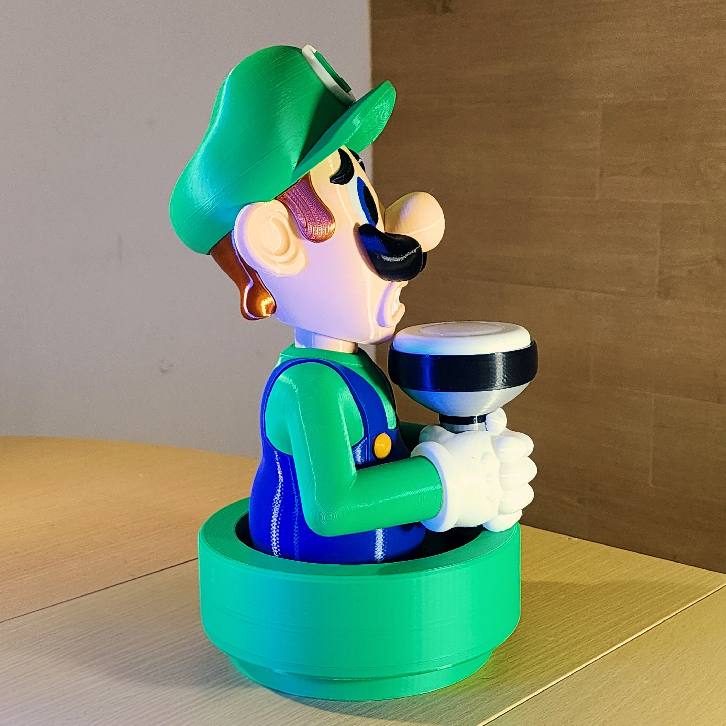 Scared Luigi Lamp , Luigi’s Mansion Light , Nintendo Super Mario Bros Inspired Led Light