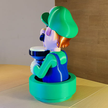 Scared Luigi Lamp , Luigi’s Mansion Light , Nintendo Super Mario Bros Inspired Led Light