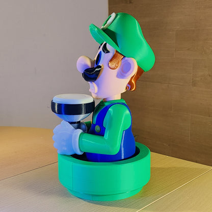 Scared Luigi Lamp , Luigi’s Mansion Light , Nintendo Super Mario Bros Inspired Led Light