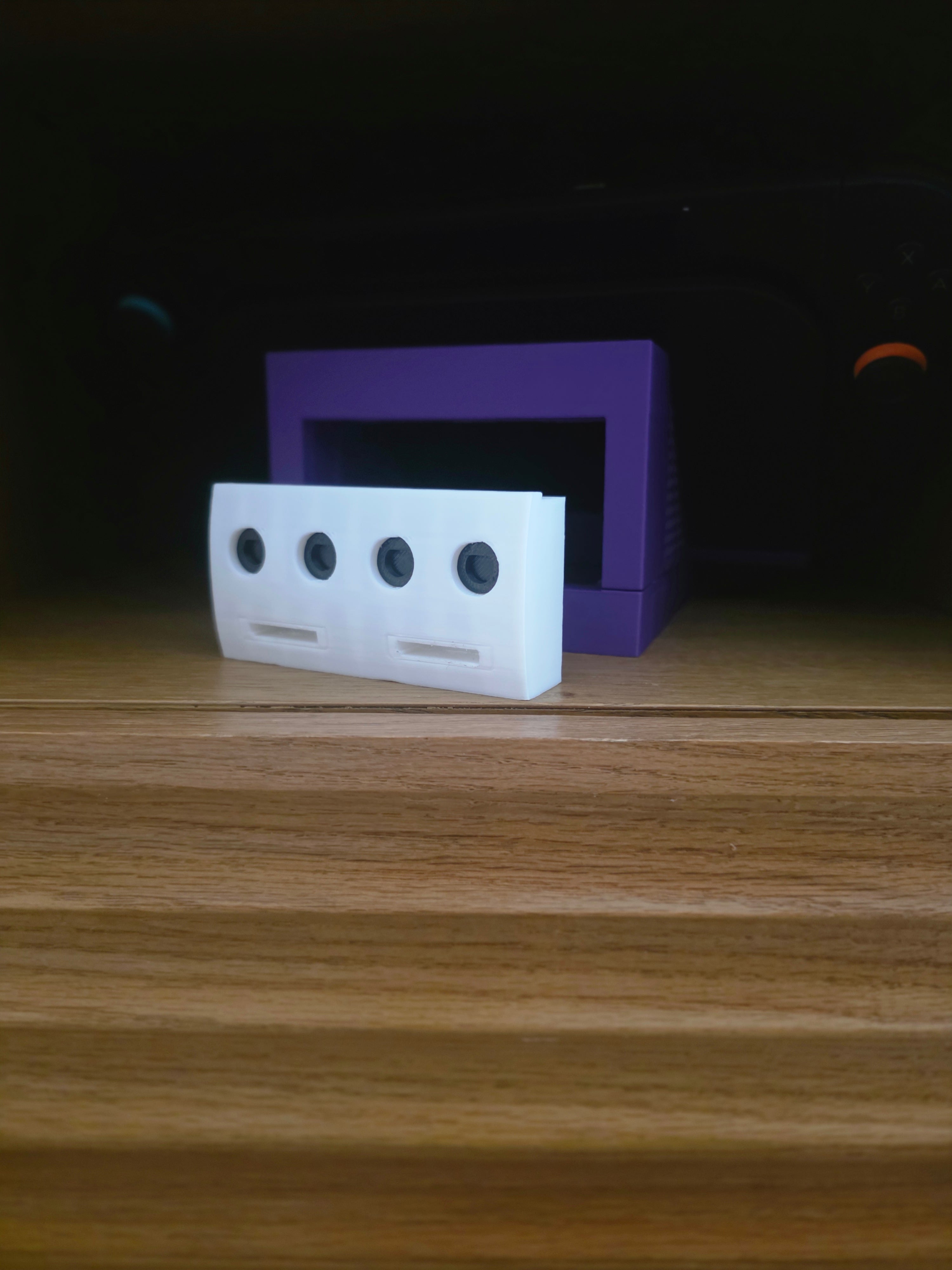 GCubeDock for Nintendo Switch 2 Dock, GameCube Inspired Retro Docking Station, 9 Slot Game Card Storage and Organizer