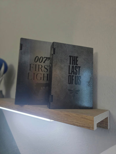 Custom Platinum Trophy Display | 3D Printed Steelbook Case | Personalized PS Trophy Hunter Gamer Gift