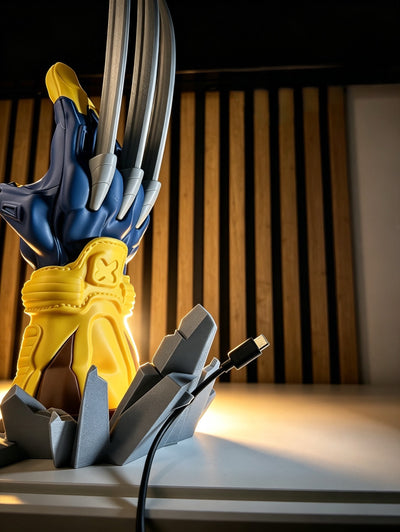 Wolverine Inspired Controller Holder | PS5, Xbox & Nintendo Switch Controller Stand | Marvel Gaming Desk Decor | 3D Printed Gamer Gift