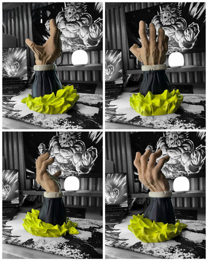 Broly Super Saiyan Controller Holder – Dragon Ball Z Gaming Stand – Goku Vegeta Inspired PS5 Xbox Display Dock