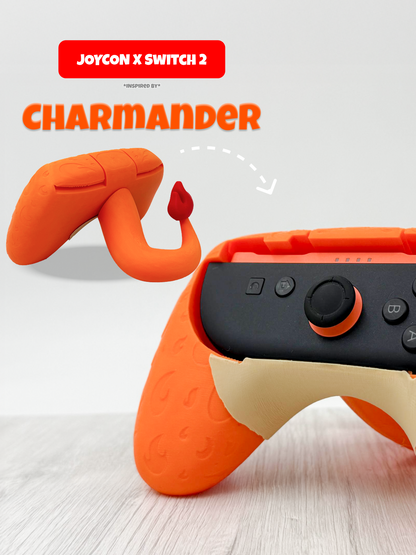 Charmander Inspired Joy-Con Grip for Nintendo Switch 2 – Ergonomic Controller Holder for Gamers
