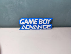 Game Boy Advance Logo Sign - 3DPrintingLabDesigns