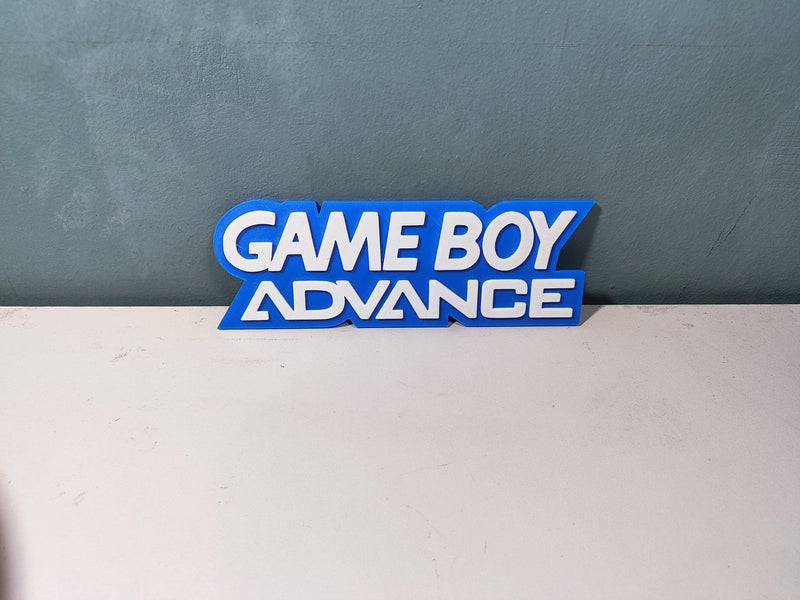 Game Boy Advance Logo Sign - 3DPrintingLabDesigns