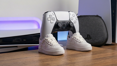 PS5 Controller Stand Sneaker Inspired, Air Force DualSense Holder, PlayStation 5 Accessories, Nike Style Gaming Decor, Gamer Gift Man