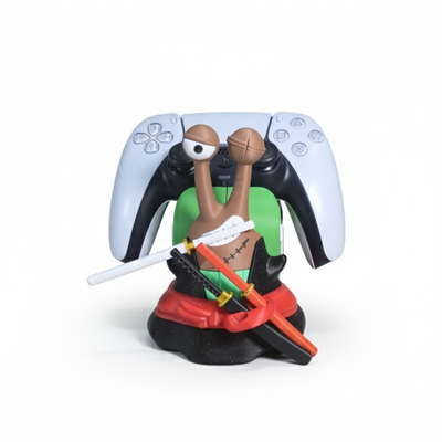 Roronoa Zoro Controller Stand Den Den Mushi Style , Anime Gaming Holder Inspired by One Piece