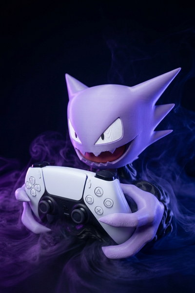 Haunter Controller Holder — 3D Printed Pokémon Gaming Stand for PS5, Xbox & Nintendo Switch