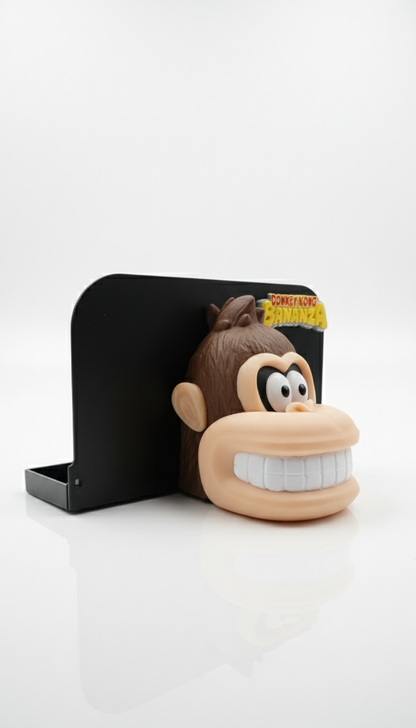 Donkey Kong Switch 2 Stand – Funny DK Face & Bananza Logo – Nintendo Switch 2 Holder Display
