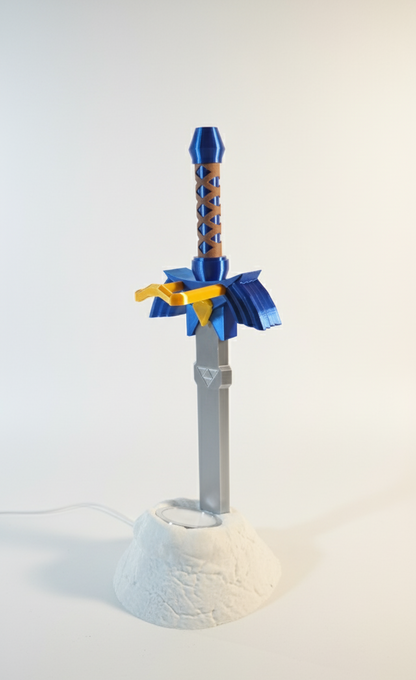 The Master Sword LED Headphone Stand & Nintendo Switch Controller Holder | Ultimate Zelda Gaming Accessory