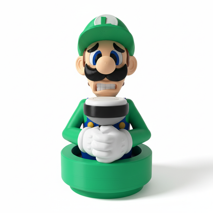 Scared Luigi Lamp , Luigi’s Mansion Light , Nintendo Super Mario Bros Inspired Led Light