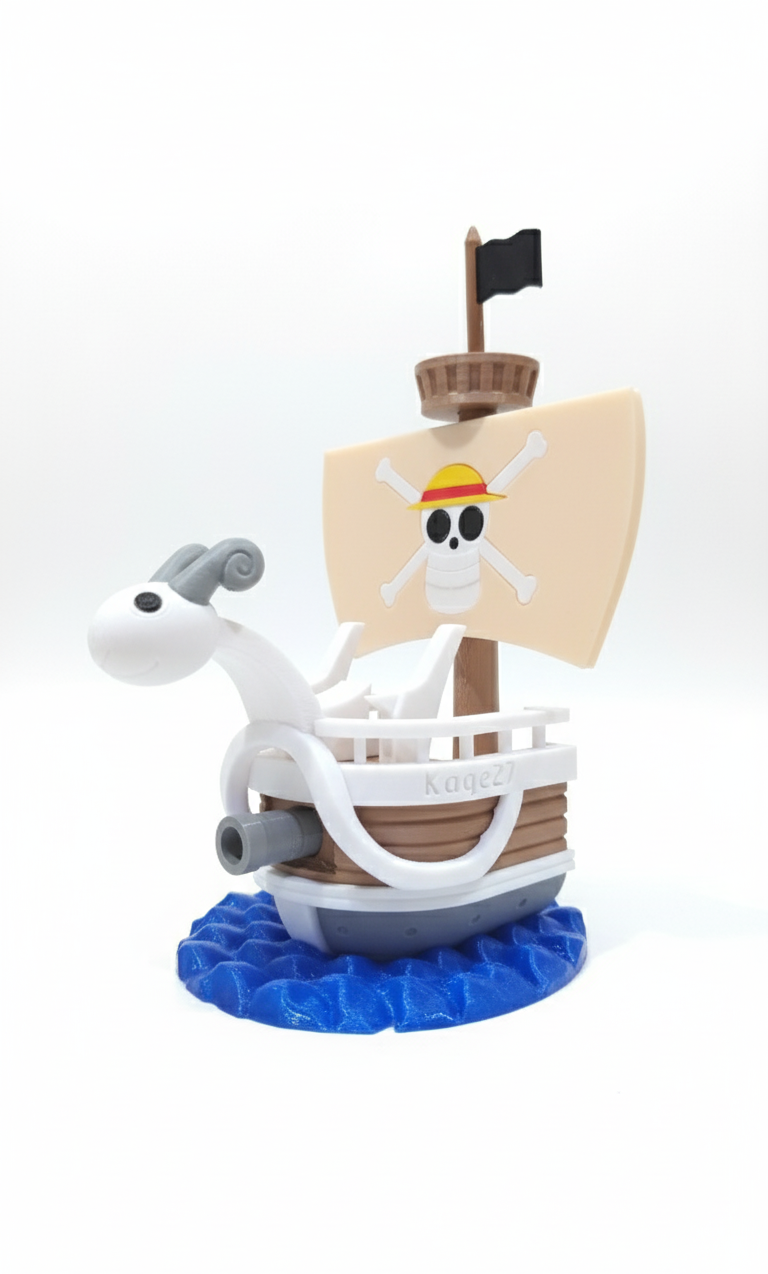 Going Merry ship controller holder for PS5 DualSense. Anime-themed gaming accessory for PlayStation fans.