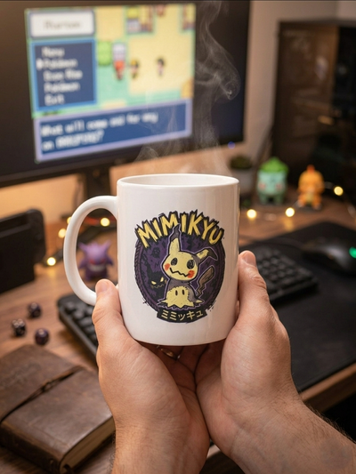 Custom Pokemon Mug – Personalized Name Gift, UV Printed Ceramic Cup, Gamer Gift, Pokemon Fan, Choose Your Pokemon