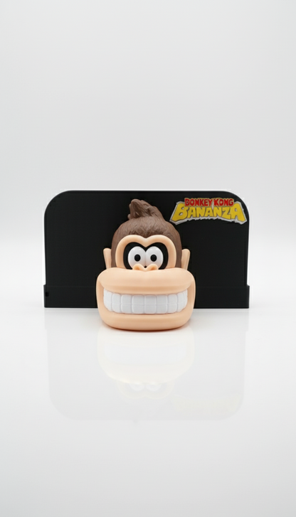 Donkey Kong Switch 2 Stand – Funny DK Face & Bananza Logo – Nintendo Switch 2 Holder Display