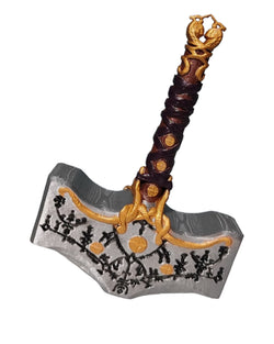 3D Thor Mjolnir Hammer Jotnar Edition God Of War Ragnarok - Real Size Replica 3D Printing & Handpainted with High Quality Products