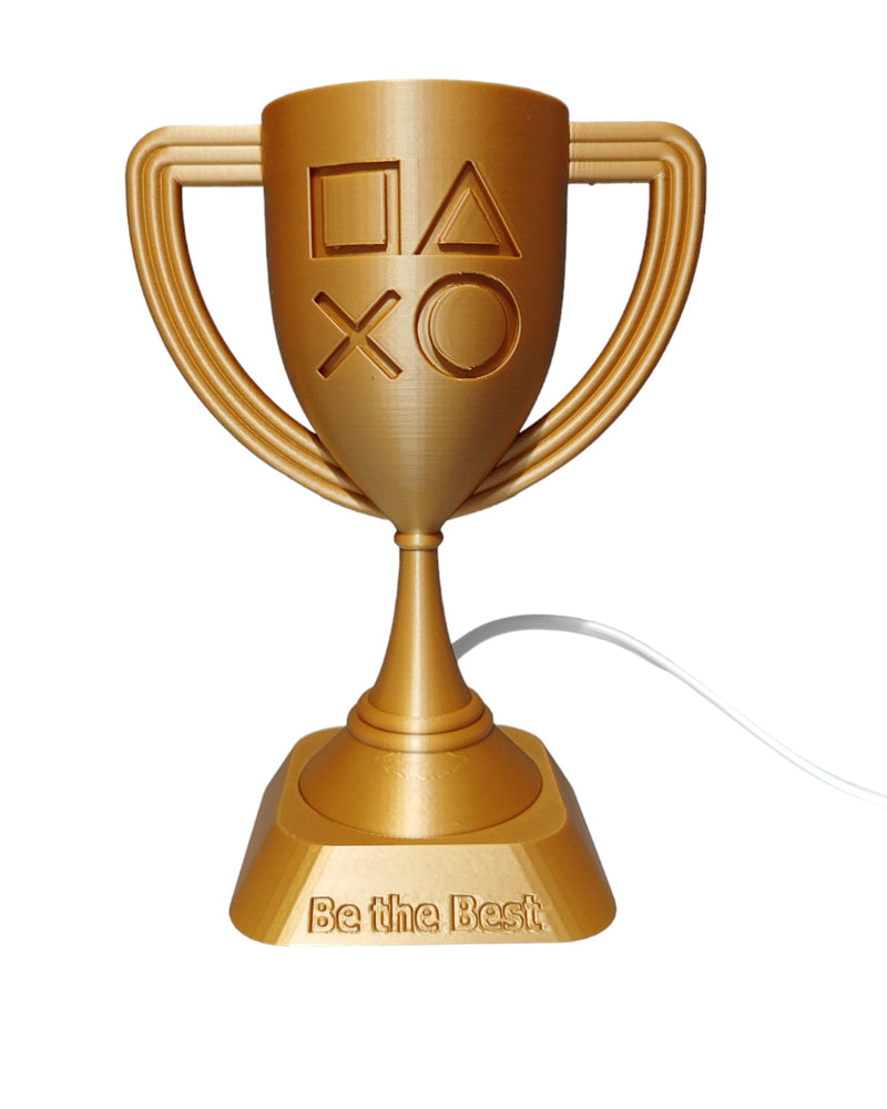 Playstation 5 Achievement Trophies Gold Silver Bronze Platinum LED Light Lamp Edition