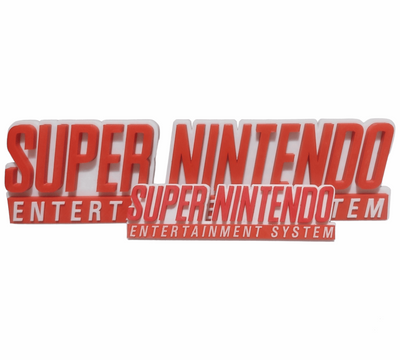 SNES Classic Edition Nintendo Logo Sign In Different Sizes Great for Gaming Room Decor Video game Nintendo Sign for Man Cave