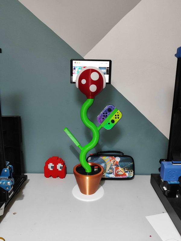 Fully Assembled Nintendo Switch Super Mario Piranha Plant Stand Charging Station