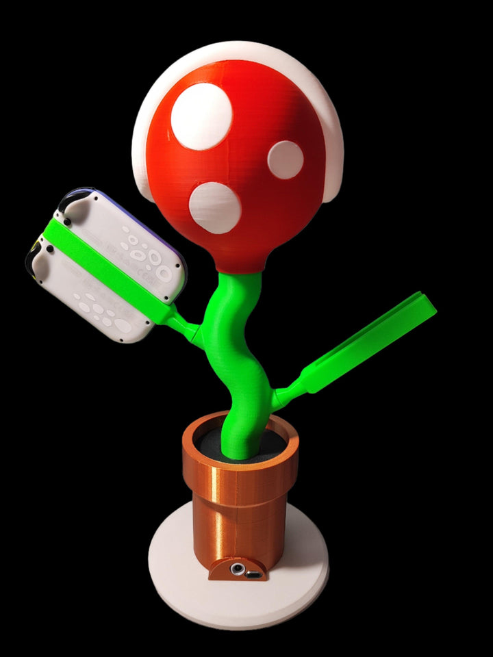 Mini Piranha Plant LED Lamp - 3DPrintingLabDesigns