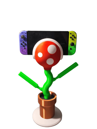 Mini Piranha Plant LED Lamp - 3DPrintingLabDesigns