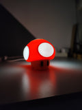 Custom 3D-Printed Mushroom LED Night Light - Perfect Retro Gaming Decor - 3DPrintingLabDesigns