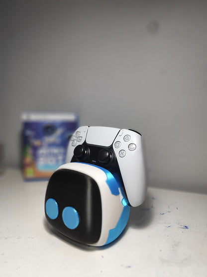 PS5 DualSense controller securely placed on Astro Bot holder