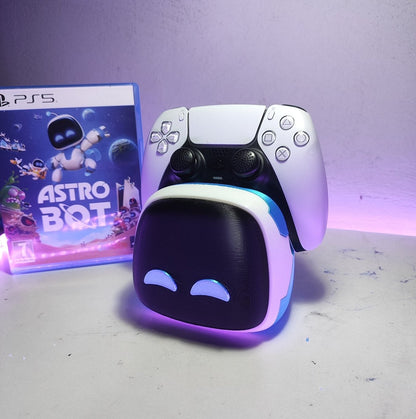 Astro Bot Controller Stand holding PS5 DualSense controller