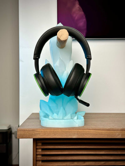 Crystal Headphone Stand - Crystal Headset Stand - Gaming Headset Hanger - Crystal Headphone Holder - Desk Organizer - Gift for Gamers