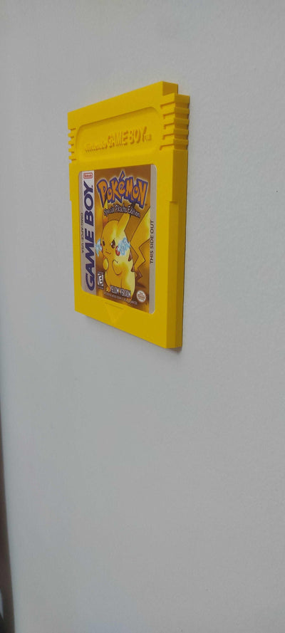 Giant Catridge Pokemon Pikachu Yellow Version of Nintendo Game Boy , great for man cave , gaming room decor and gift