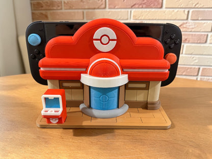 Pokopia Center Dock Stand for Nintendo Switch 1 & 2, 3D Printed Switch Dock Holder, Gaming Dock Station, Pokmon Style Display, Gamer Gift