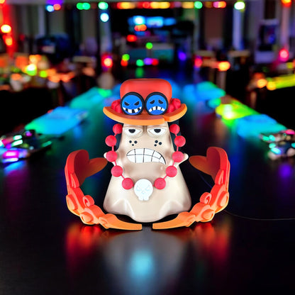 Ace One Piece Controller Stand – Anime Gamer Gift – Universal Holder for PS5, Xbox, Switch – Fire Fist Inspired Gaming Decor