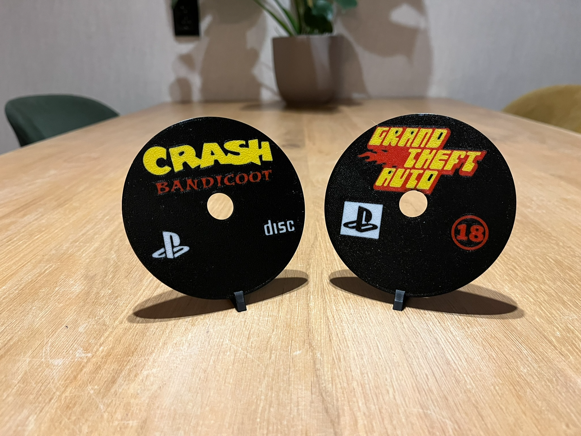 PlayStation 1 Coaster Set: 12 Retro PS1 Game Discs & Console Case