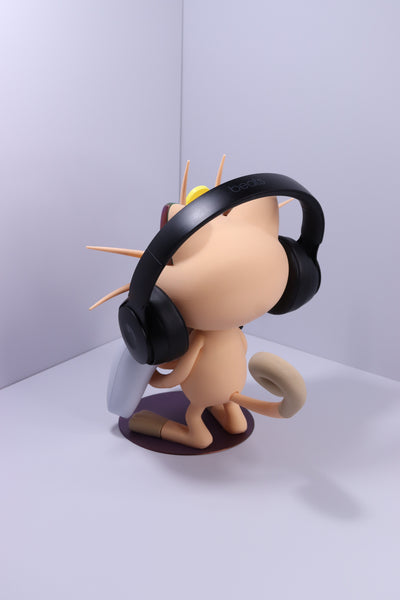 Meowth Controller Holder & Headphone Stand – 3D Printed Gaming Desk Organizer