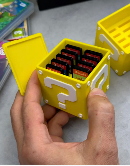Super Mario Question Block Games Storage - Question Mark Game Card Holder