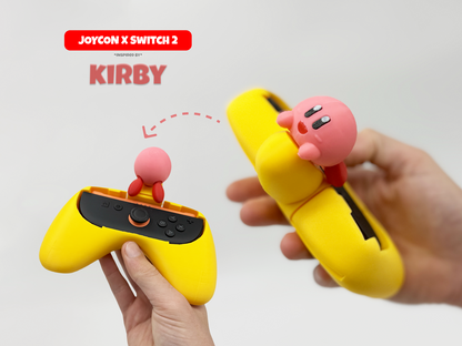Kirby Inspired Joy-Con Grip for Nintendo Switch 2 – Ergonomic Controller Holder for Gamers