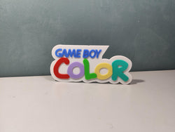 Nintendo Game Boy Color Logo Sign - 3DPrintingLabDesigns