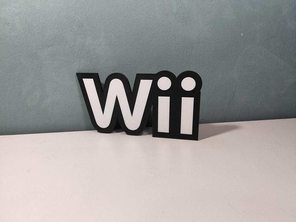 Nintendo Wii Logo Sign - 3DPrintingLabDesigns