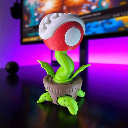 Βάση για το φυτό Piranha - Βάση οθόνης Nintendo Switch 2 - Διακόσμηση παιχνιδιών εμπνευσμένη από το Super Mario
