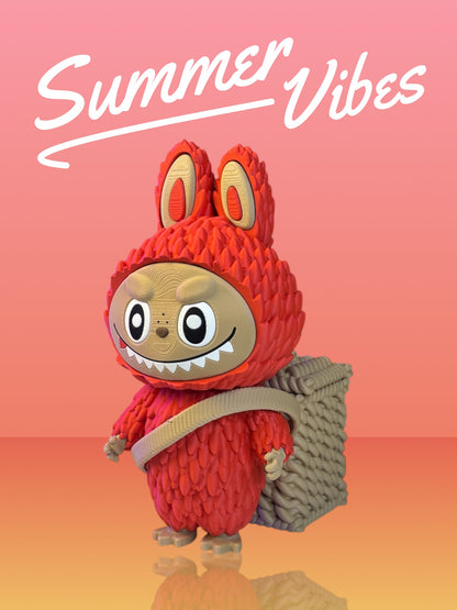 Labubu Doll Desk Organizer – Pop Mart Style Pencil Holder, Cute Monster Back-to-School Desk Friend