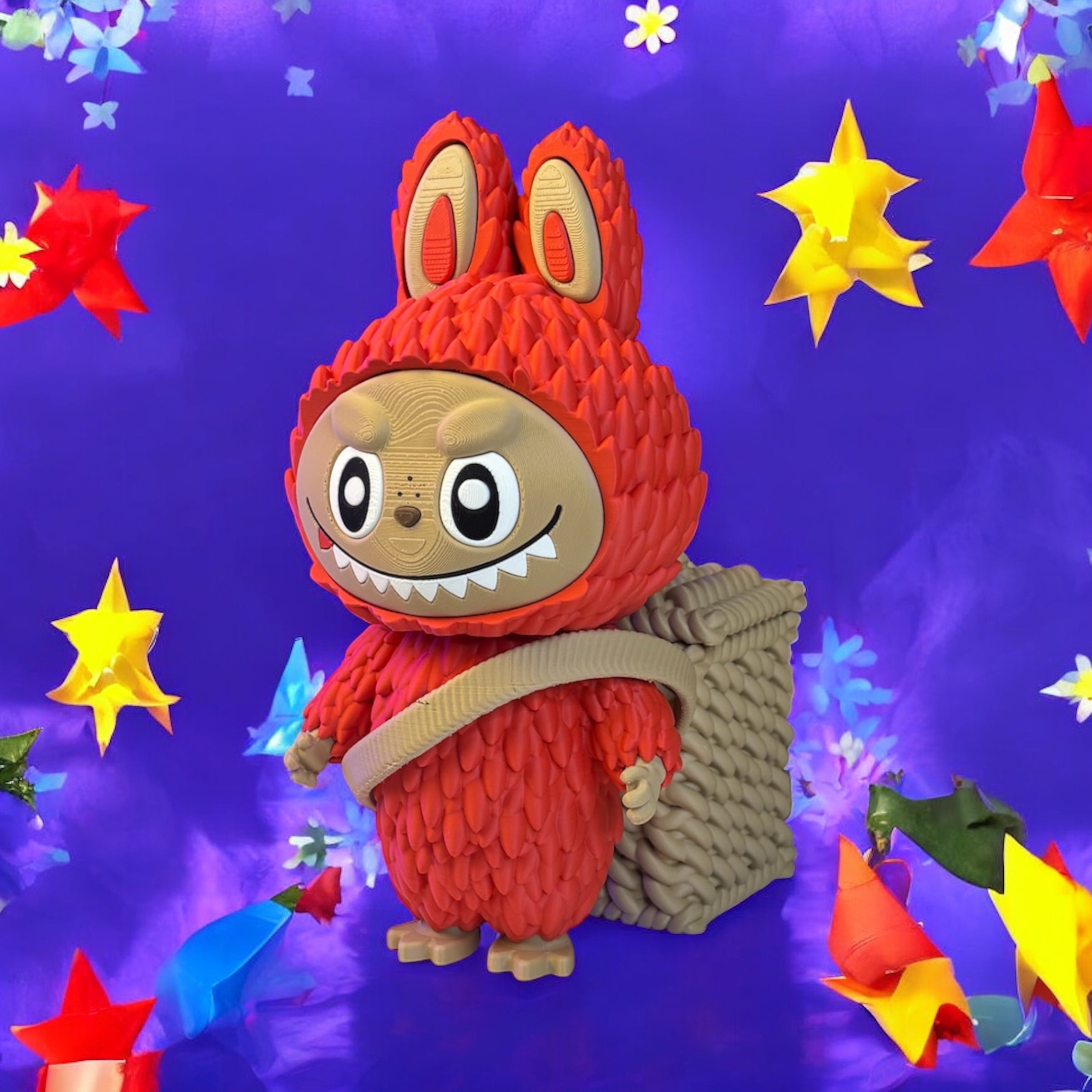 Labubu Doll Desk Organizer – Pop Mart Style Pencil Holder, Cute Monster Back-to-School Desk Friend